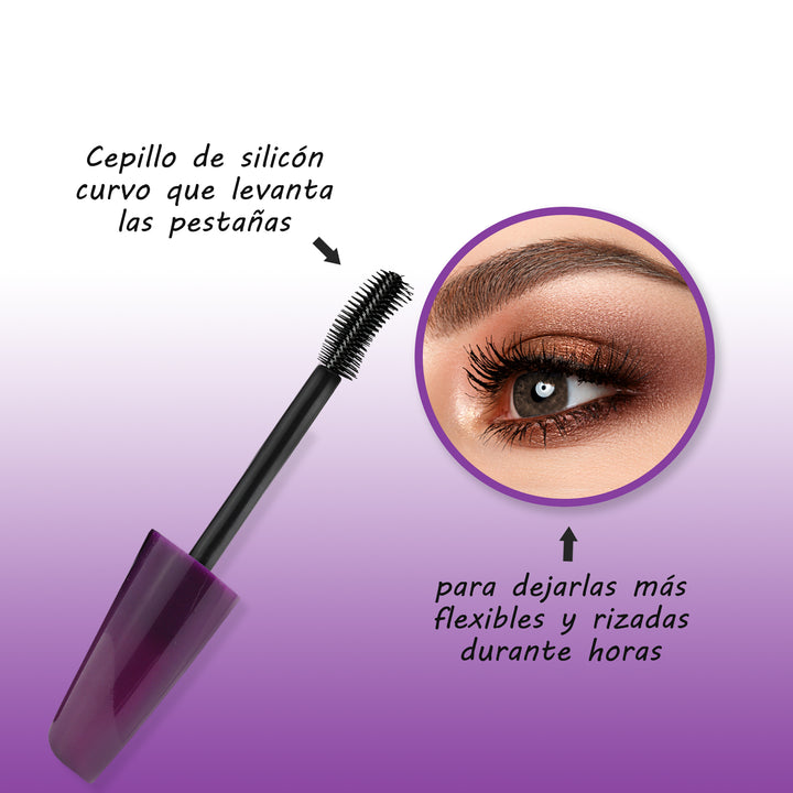 Mascara de Pestañas a Prueba de Agua con Cepillo de Silicon [Sculpting]
