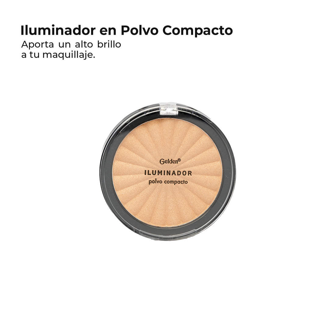 Iluminador en polvo compacto